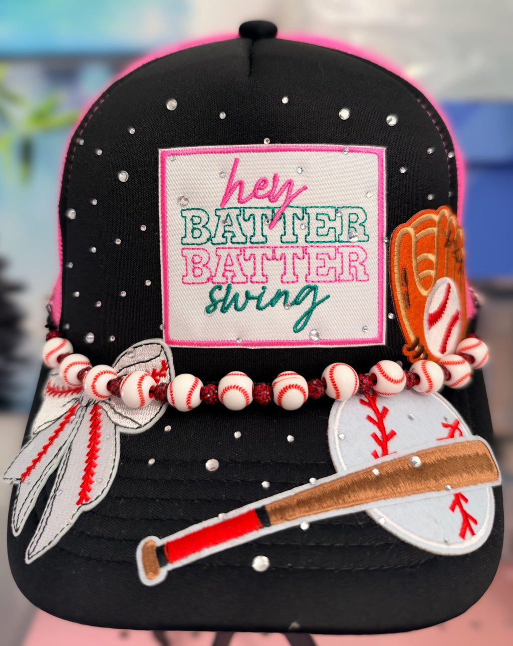 Custom Baseball Themed Trucker Hat