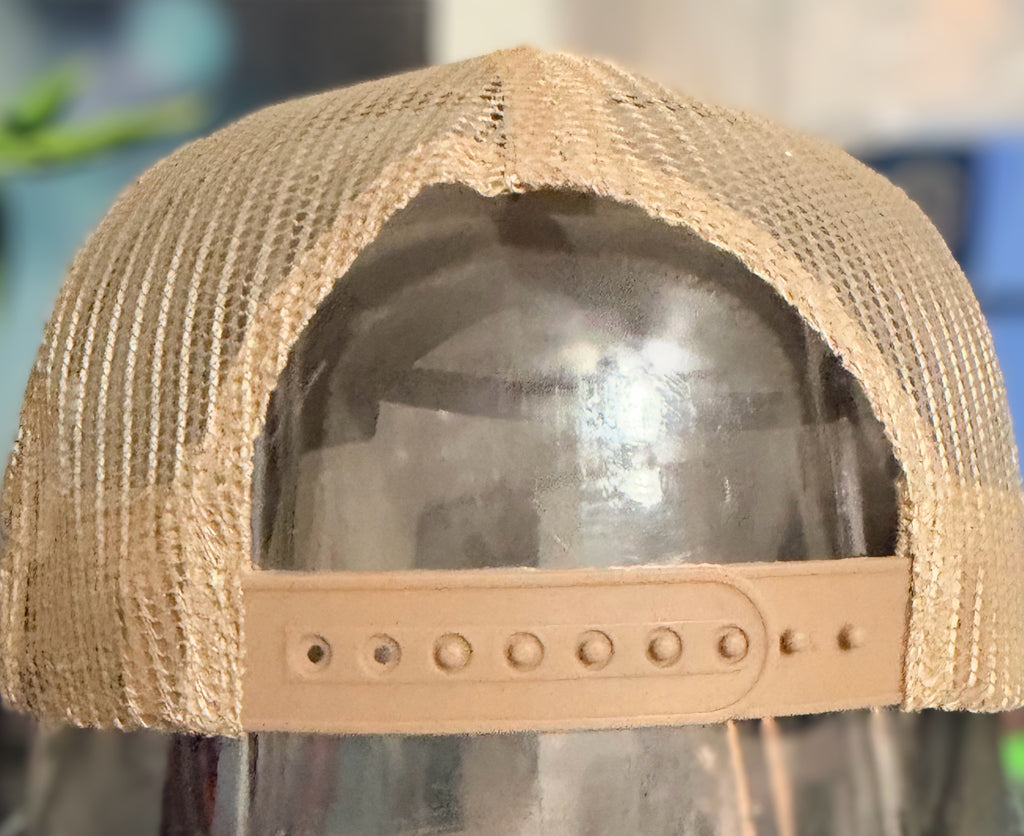 Country Western Embellished Trucker Hat with Turquoise Accents