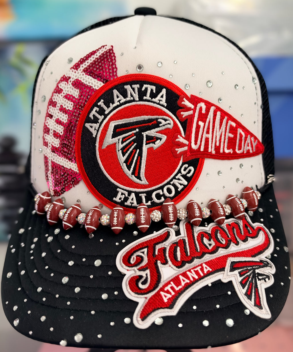 Custom Atlanta Falcons Like Bling Trucker Hat