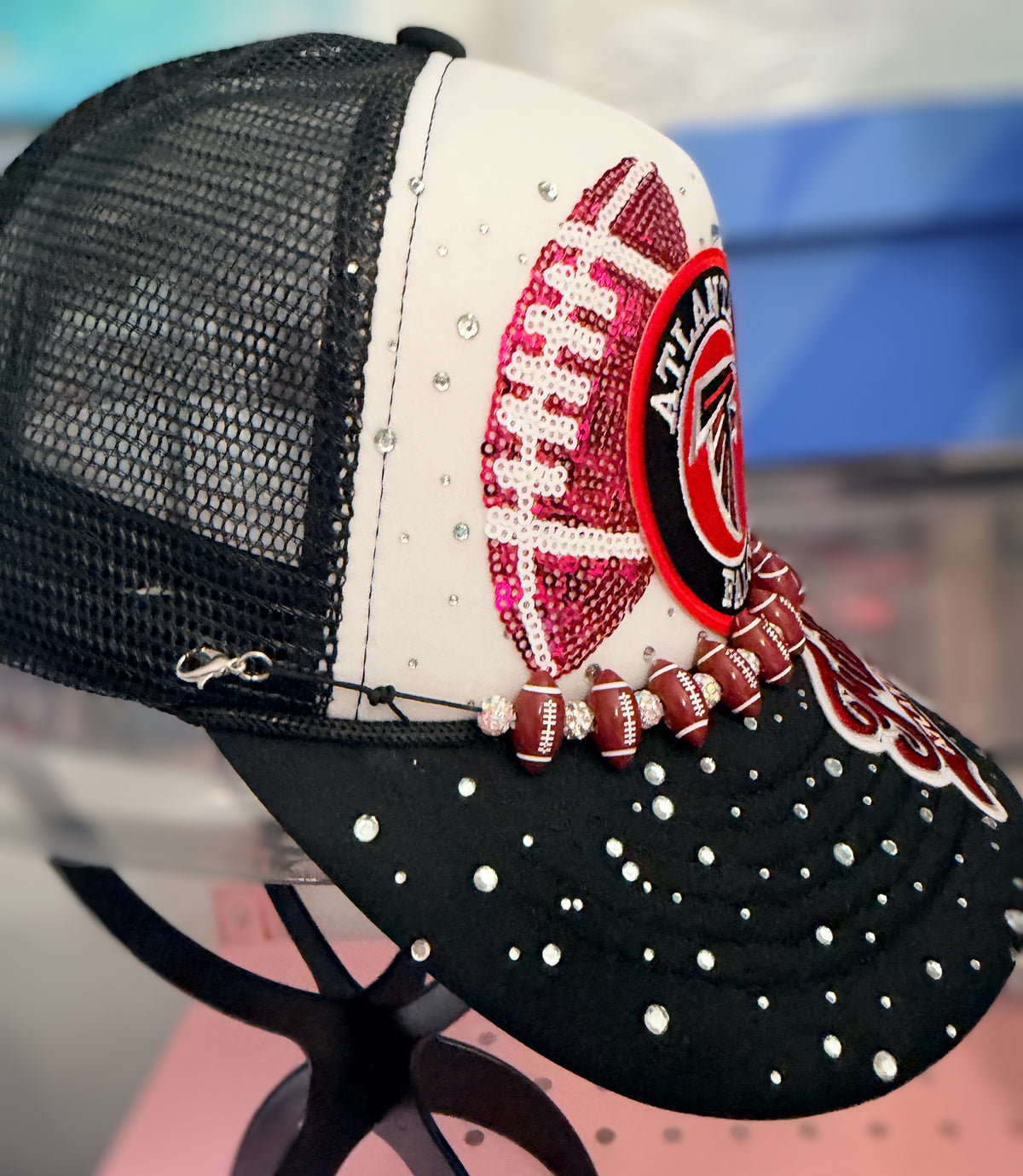Custom Atlanta Falcons Like Bling Trucker Hat