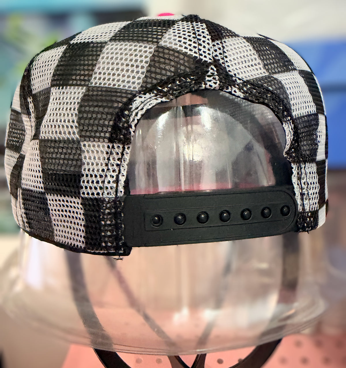 Pink Embellished "A Little Dirt Never Hurt" ATV Trucker Hat Snapback With 2 Hat Chains