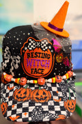Halloween Resting Witch Face Trucker Hat