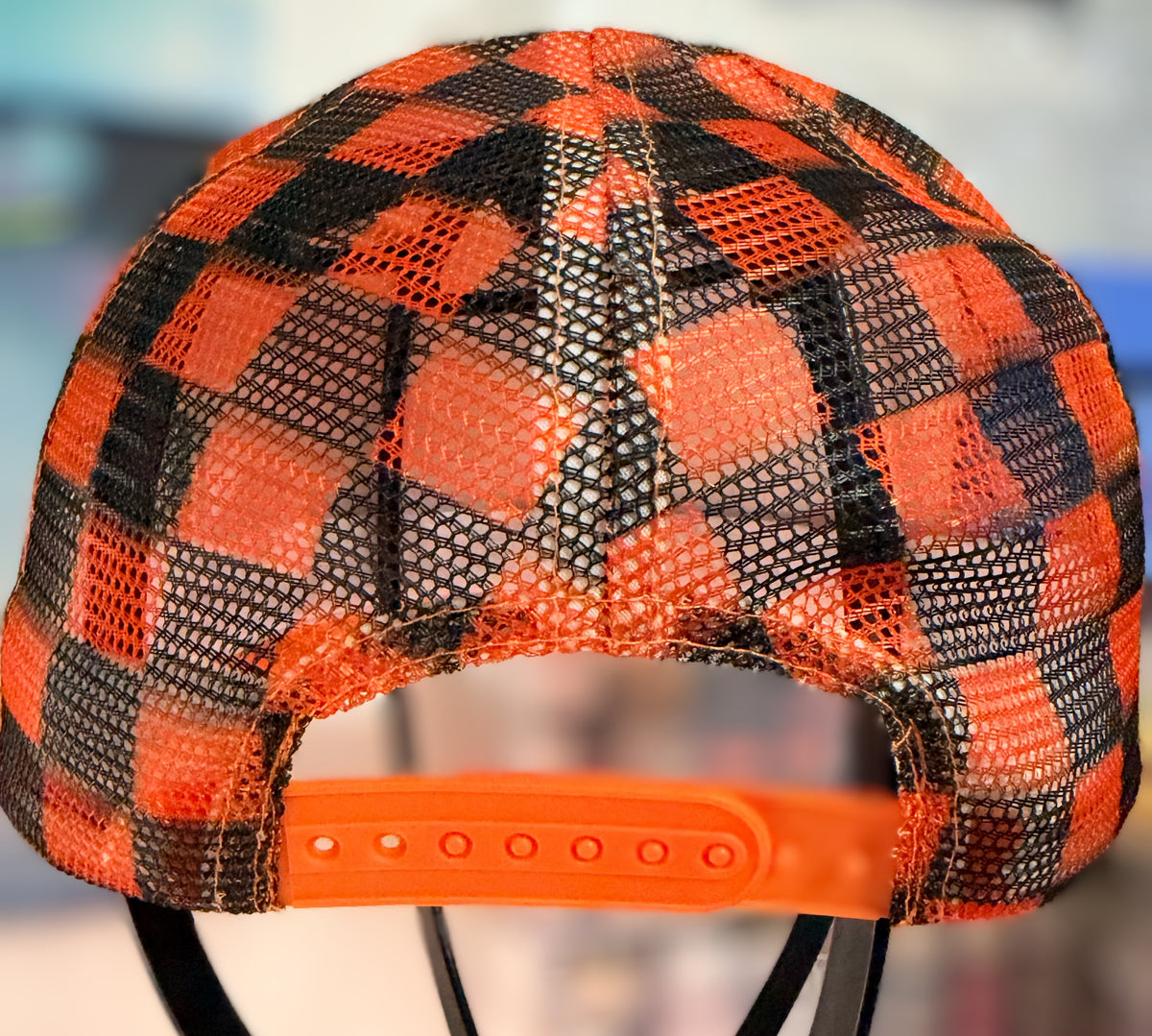 Custom Orange Rhinestone Pumpkin Spice Trucker Hat Snapback with Halloween Themed Hat Chain